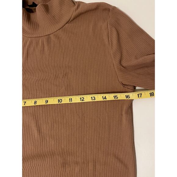 J. Crew Ribbed Mockneck Top - Picture 4 of 5